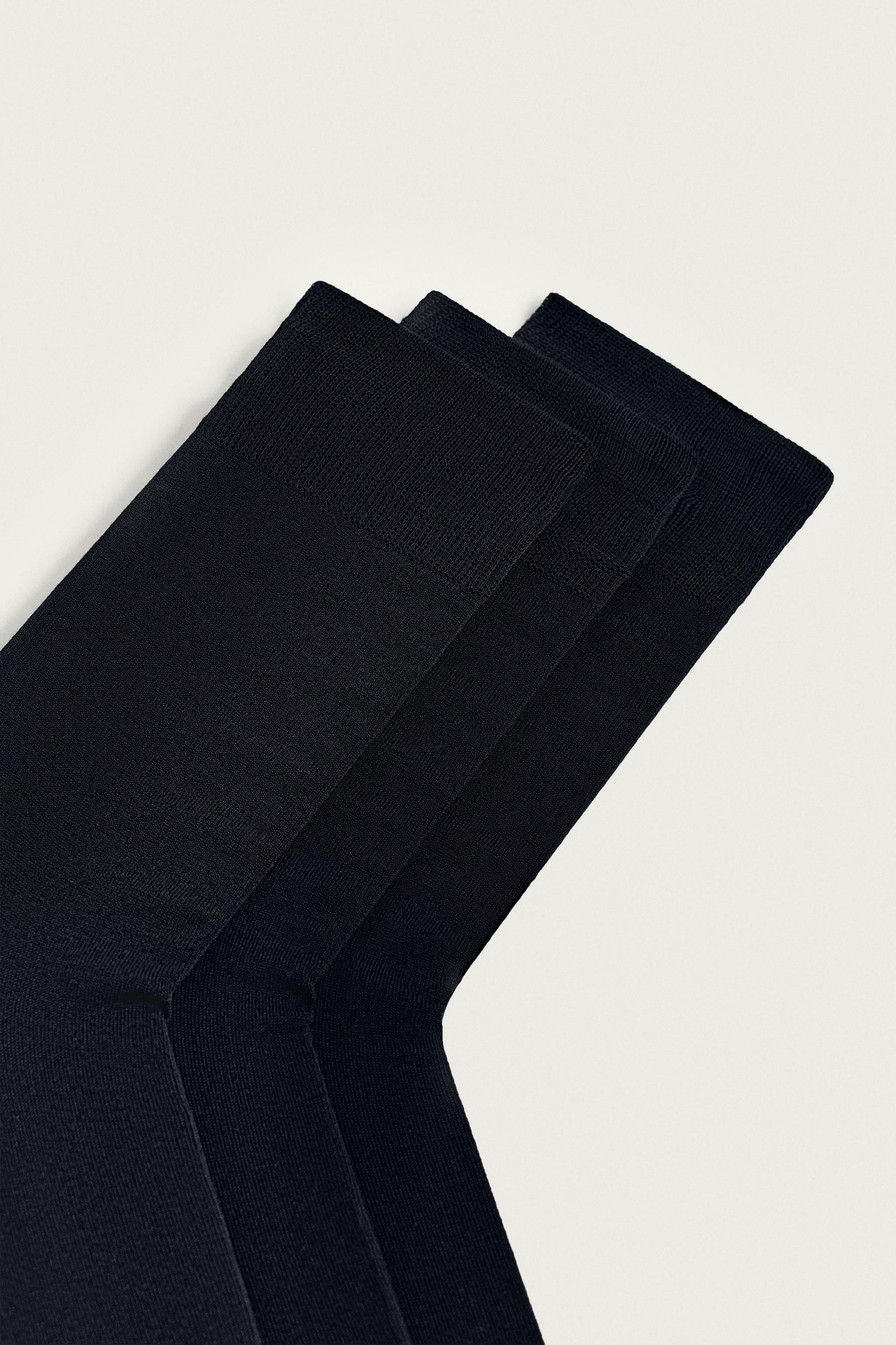LOT DE 3 CHAUSSETTES EN COTON MERCERISÉ